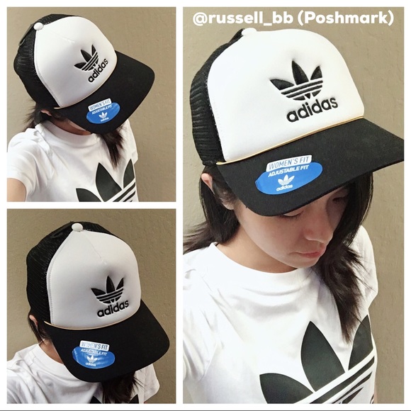 adidas curved trucker classic trefoil